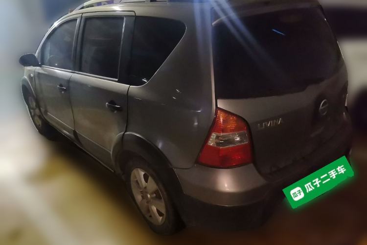 Used Nissan Livina 2010 JINRUI Edition 1.6L Automatic Standard Model Rear Left 45 Deg