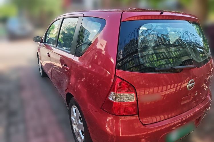 Used Nissan Livina 2010 Jingyue Edition 1.6L Manual Supercharged Model Rear Left 45 Deg