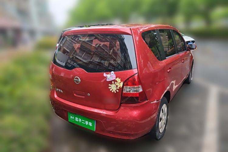 Used Nissan Livina 2010 Jingyue Edition 1.6L Automatic All-in-One Model Rear Right 45 Deg