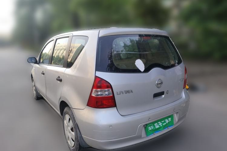 Used Nissan Livina 2010 Jingyue Edition 1.6L Manual All-Around Model Rear Left 45 Deg