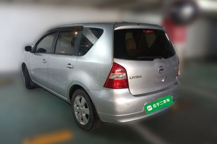 Used Nissan Livina 2010 Jingyue Edition 1.6L Automatic Supercharged Model Rear Left 45 Deg