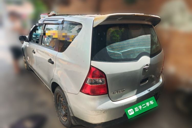 Used Nissan Livina 2010 Jingyue Edition 1.6L Manual All-Around Model Rear Left 45 Deg