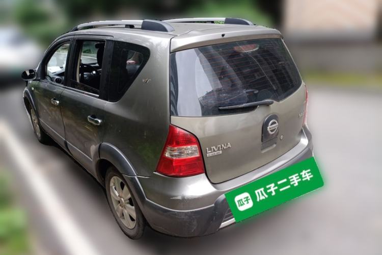 Used Nissan Livina 2010 JINRUI Edition 1.6L Automatic Standard Model Rear Left 45 Deg
