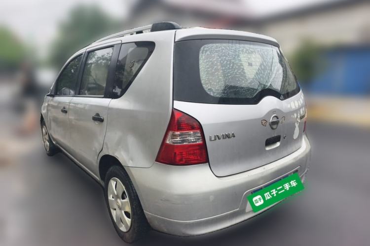 Used Nissan Livina 2010 Jingyue Edition 1.6L Manual All-Around Model Rear Left 45 Deg