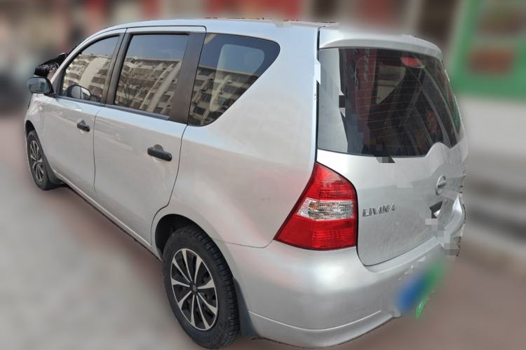 Used Nissan Livina 2010 Jingyue Edition 1.6L Manual All-Around Model Rear Left 45 Deg