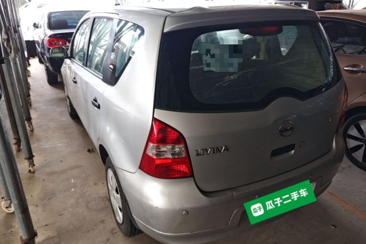 Used Nissan Livina 2010 Jingyue Edition 1.6L Automatic Supercharged Model Rear Left 45 Deg