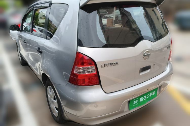 Used Nissan Livina 2010 Jingyue Edition 1.6L Automatic All-in-One Model Rear Left 45 Deg