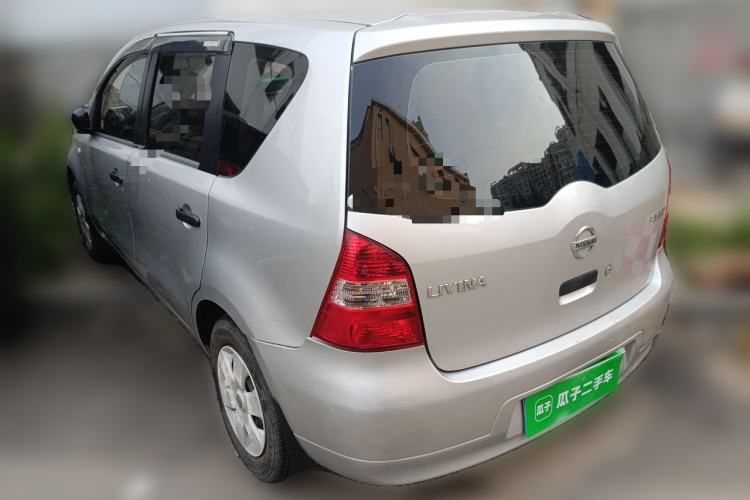 Used Nissan Livina 2010 Jingyue Edition 1.6L Automatic All-in-One Model Rear Left 45 Deg
