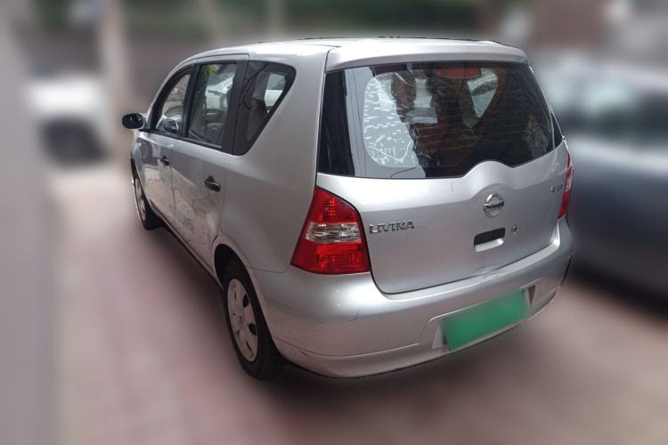 Used Nissan Livina 2010 Jingyue Edition 1.6L Manual All-Around Model Rear Left 45 Deg