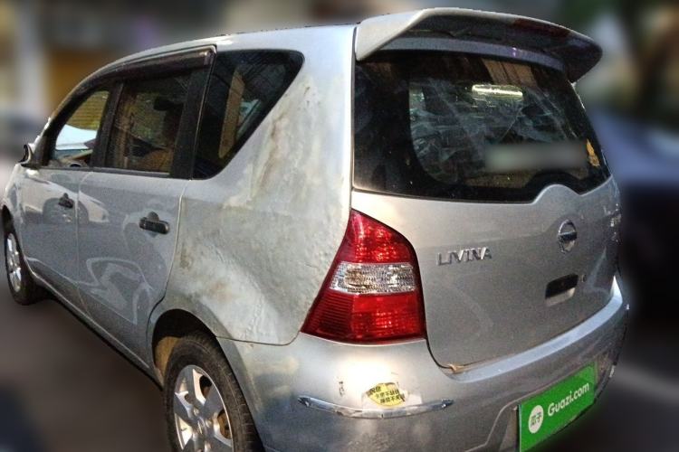 Used Nissan Livina 2010 Jingyue Edition 1.6L Automatic All-in-One Model Rear Left 45 Deg