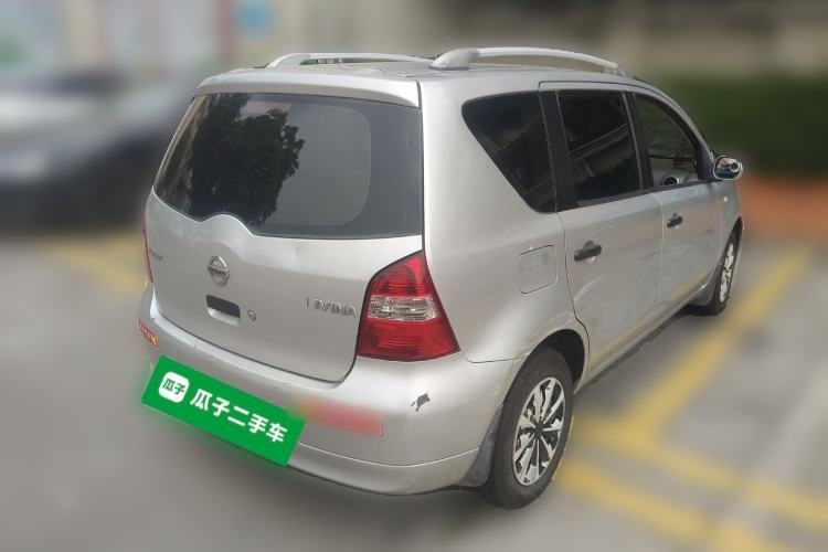 Used Nissan Livina 2010 Jingyue Edition 1.6L Automatic Supercharged Model Rear Right 45 Deg