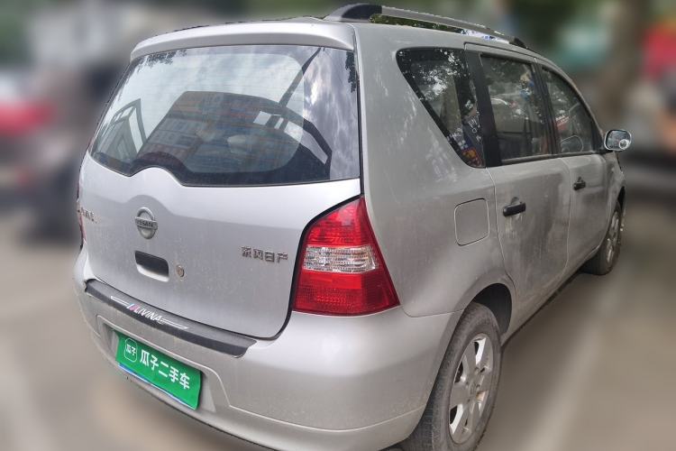 Used Nissan Livina 2010 Jingyue Edition 1.6L Manual All-Around Model Rear Right 45 Deg