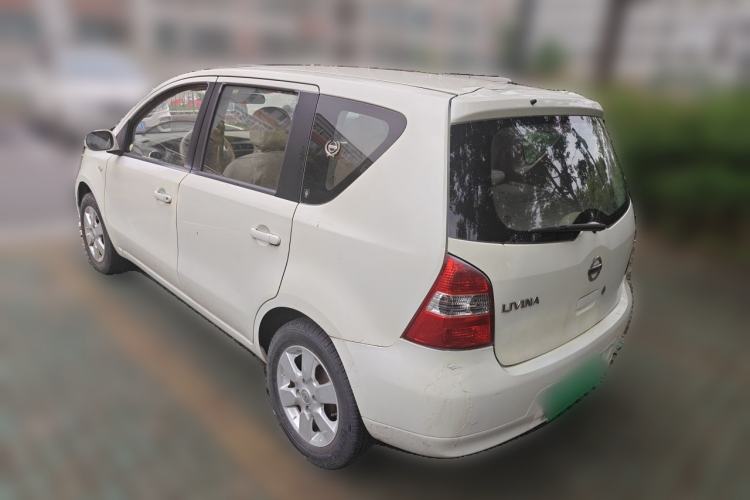 Used Nissan Livina 2010 Jingyue Edition 1.6L Manual Supercharged Model Rear Left 45 Deg