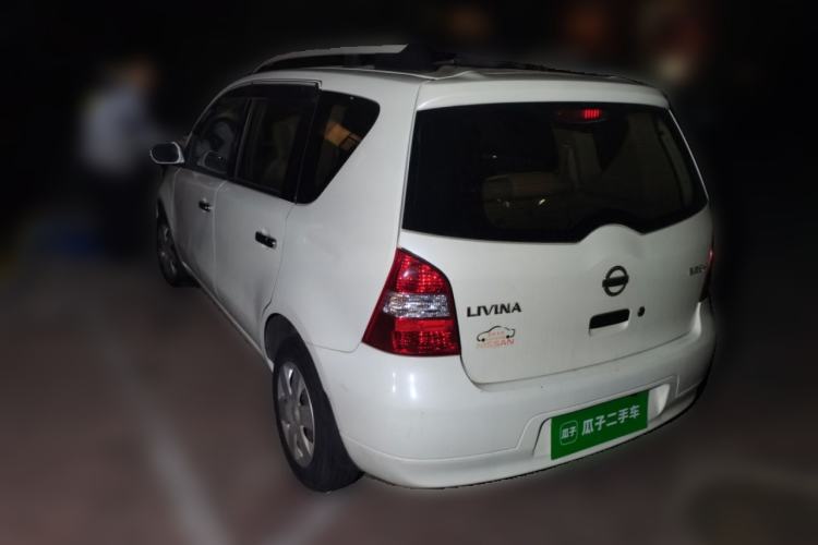 Used Nissan Livina 2010 Jingyue Edition 1.6L Manual All-Around Model Rear Left 45 Deg
