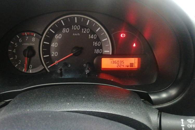 Used Nissan March 2010 1.5L Manual Easi-Style Edition Odometer Close Up