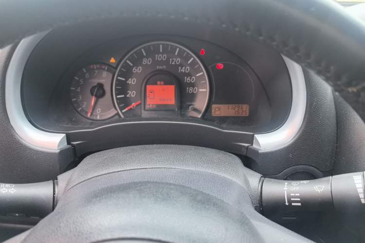 Used Nissan March 2010 1.5L Automatic Easy-Style Version Odometer Close Up