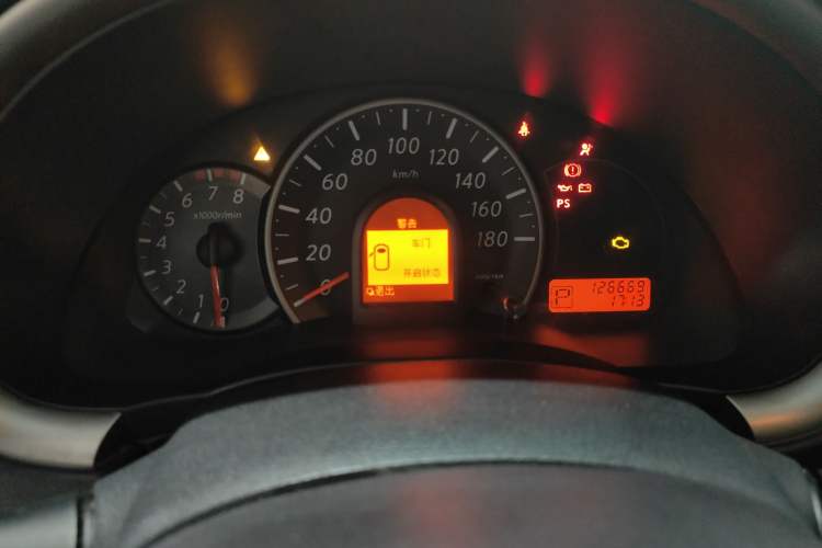 Used Nissan March 2010 1.5L Automatic Easy-Style Version Odometer Close Up