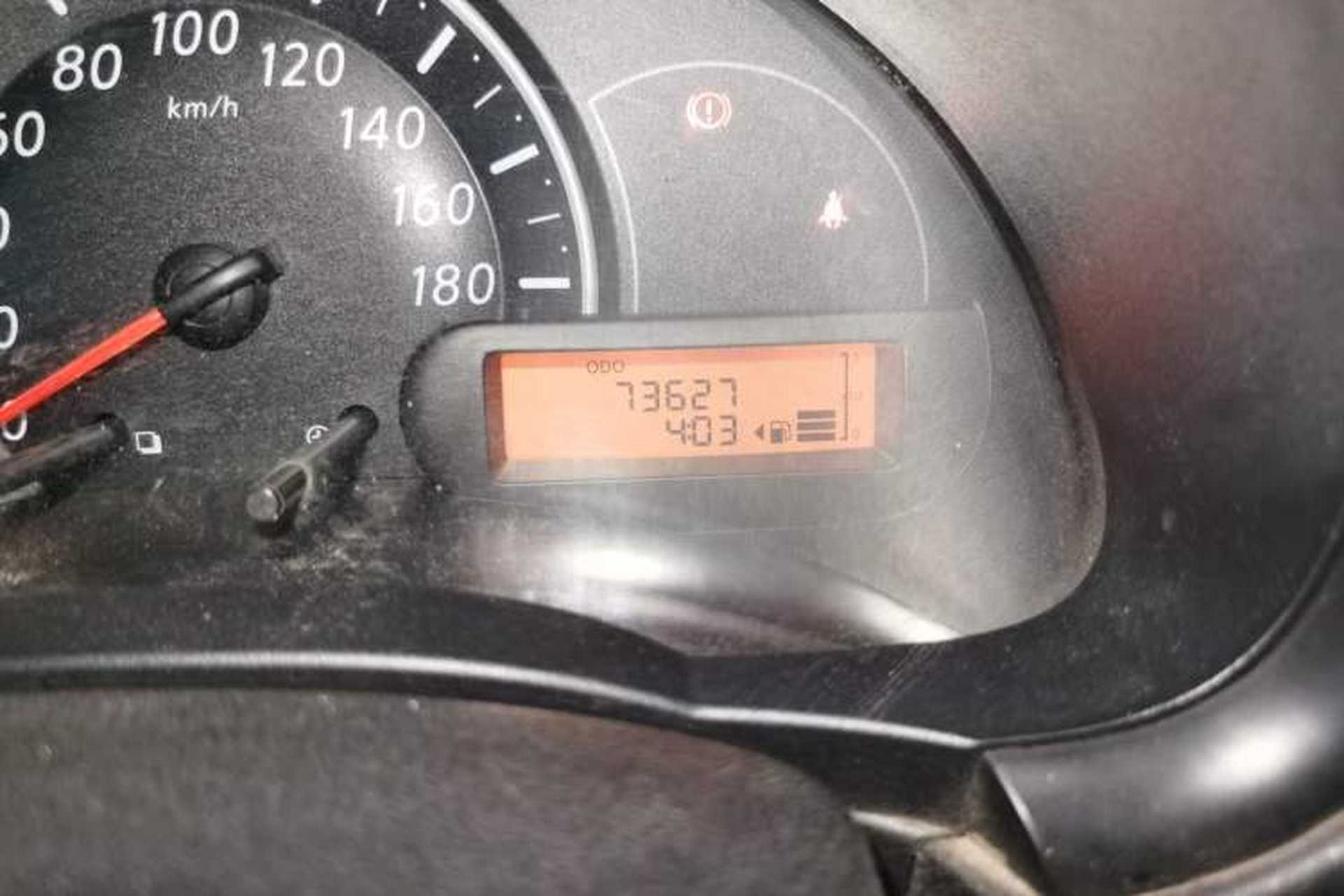 Used Nissan March 2010 1.5L Manual Easi-Style Edition Odometer Close Up