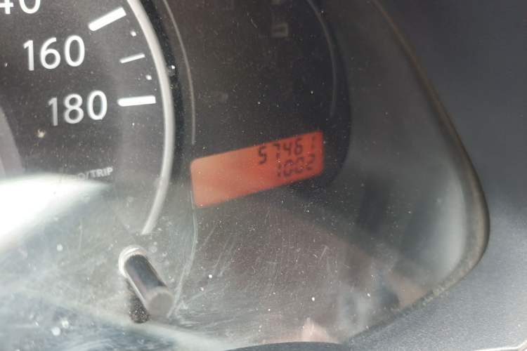 Used Nissan March 2010 1.5L Manual E-Xuan Edition Odometer Close Up