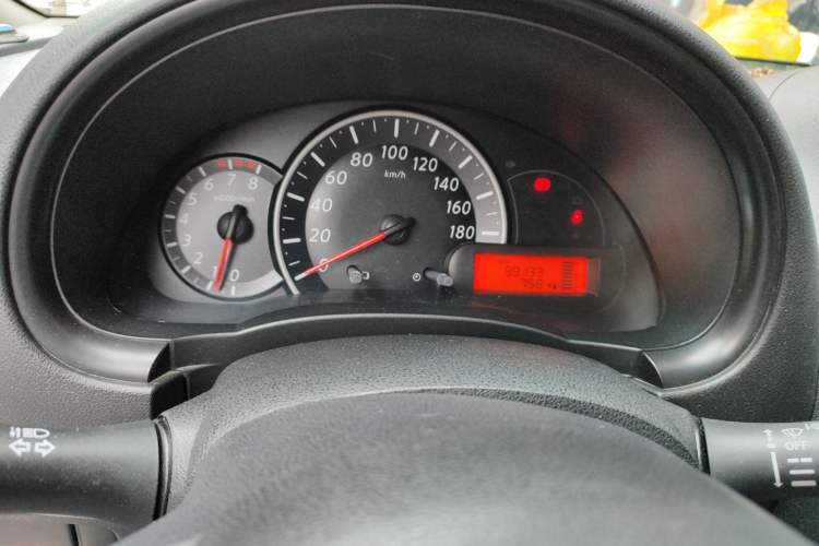 Used Nissan March 2010 1.5L Manual Easi-Style Edition Odometer Close Up
