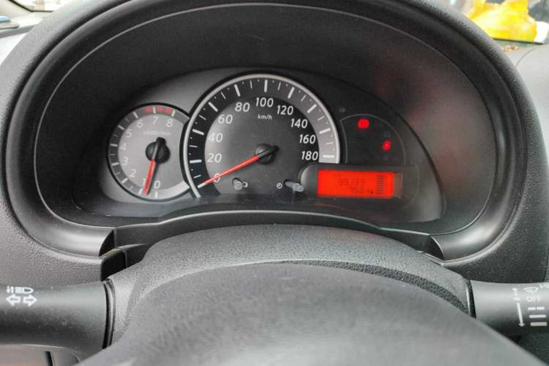 Used Nissan March 2010 1.5L Manual Easi-Style Edition Odometer Close Up