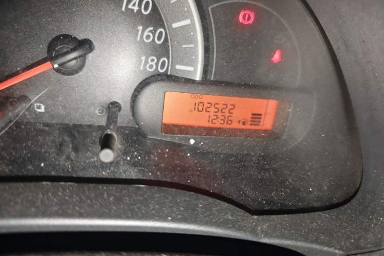 Used Nissan March 2010 1.5L Manual Easi-Style Edition Odometer Close Up