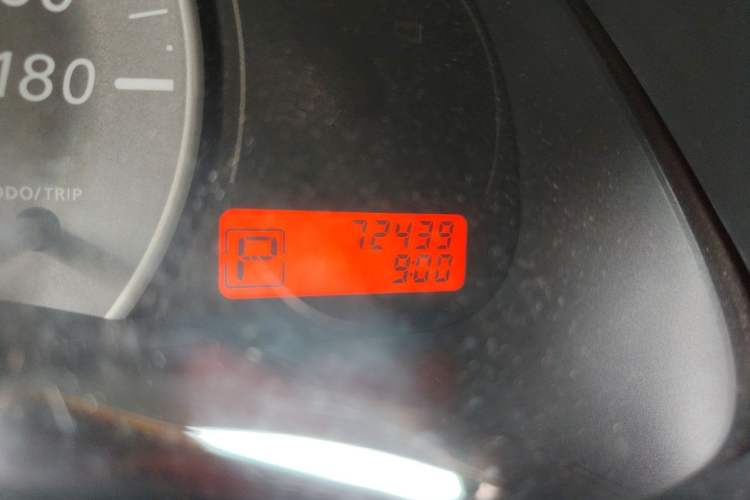Used Nissan March 2010 1.5L Automatic Easy-Style Version Odometer Close Up