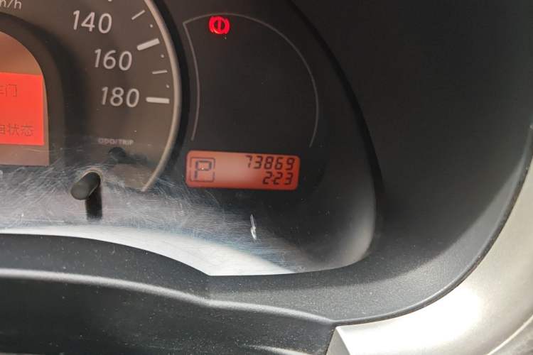 Used Nissan March 2010 1.5L Automatic Easy-Style Version Odometer Close Up