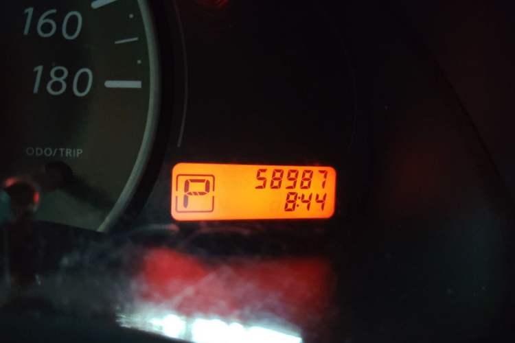 Used Nissan March 2010 1.5L Automatic Easy-Style Version Odometer Close Up