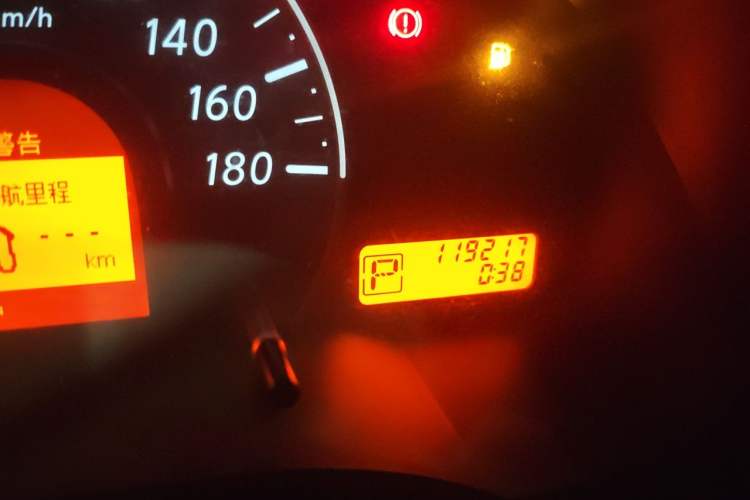 Used Nissan March 2010 1.5L Automatic Easy-Style Version Odometer Close Up