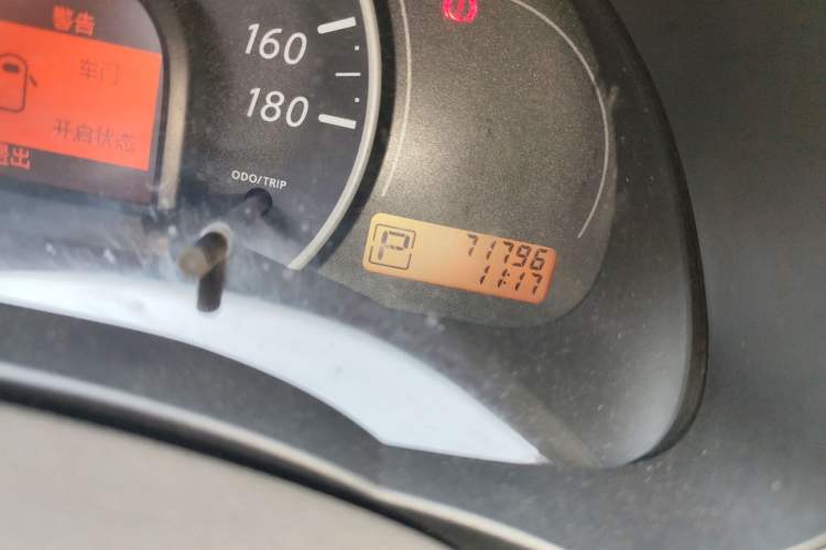 Used Nissan March 2010 1.5L Automatic Easy-Style Version Odometer Close Up