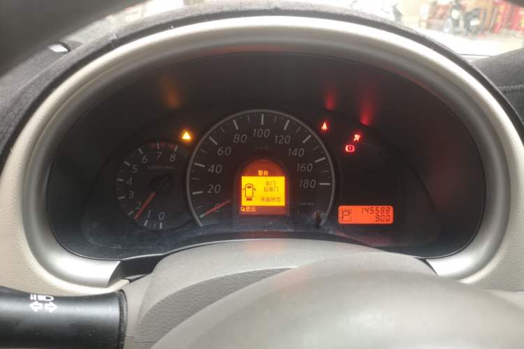 Used Nissan March 2010 1.5L Automatic Easy-Style Version Odometer Close Up
