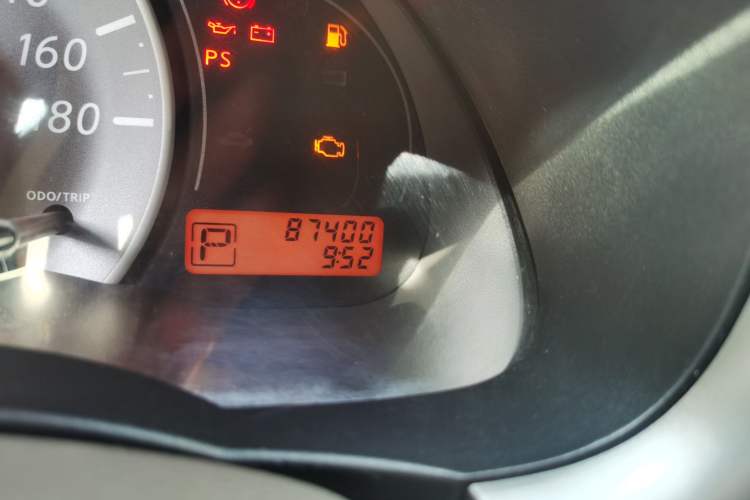 Used Nissan March 2010 1.5L Automatic Easy-Style Version Odometer Close Up