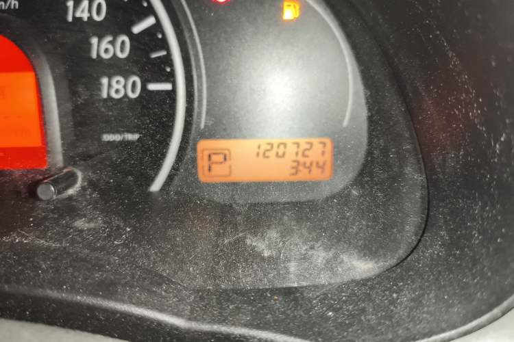 Used Nissan March 2010 1.5L Automatic Easy-Style Version Odometer Close Up