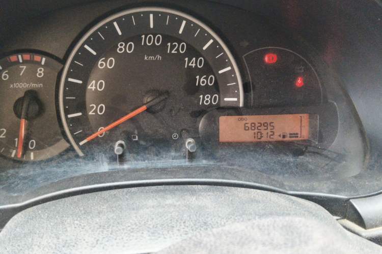 Used Nissan March 2010 1.5L Manual Easi-Style Edition Odometer Close Up