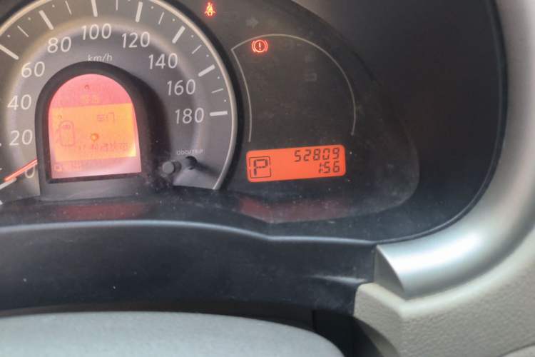 Used Nissan March 2010 1.5L Automatic Easy-Style Version Odometer Close Up