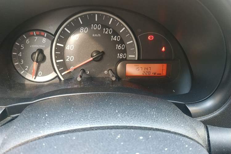 Used Nissan March 2010 1.5L Manual Easi-Style Edition Odometer Close Up