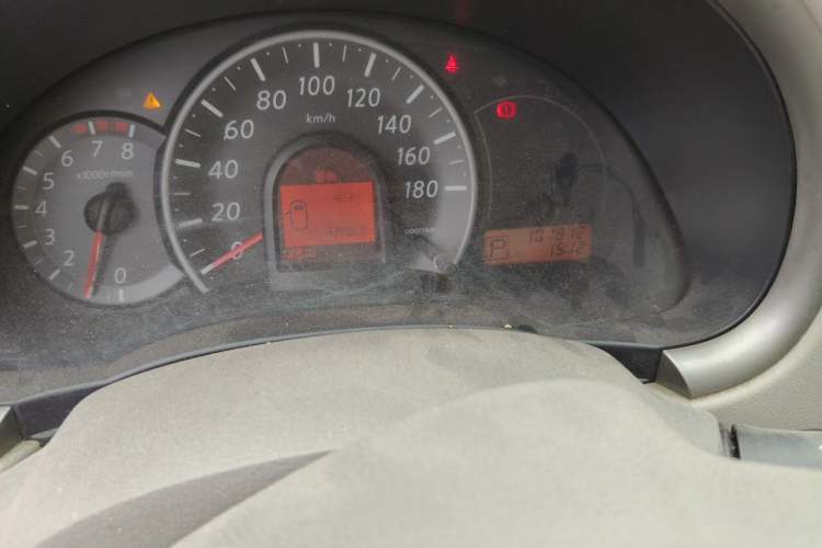 Used Nissan March 2010 1.5L Automatic Easy-Style Version Odometer Close Up