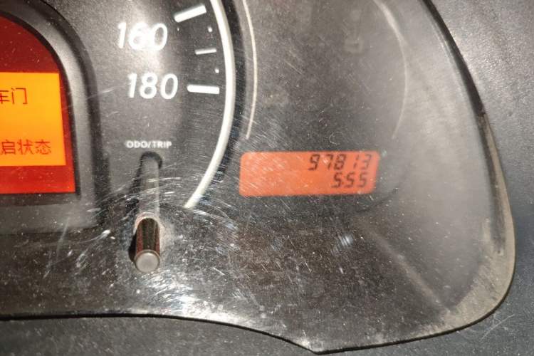 Used Nissan March 2010 1.5L Manual E-Xuan Edition Odometer Close Up