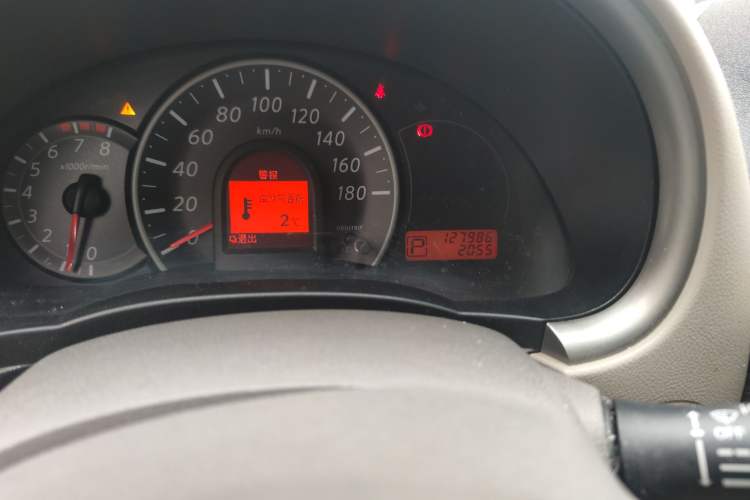 Used Nissan March 2010 1.5L Automatic Easy-Style Version Odometer Close Up