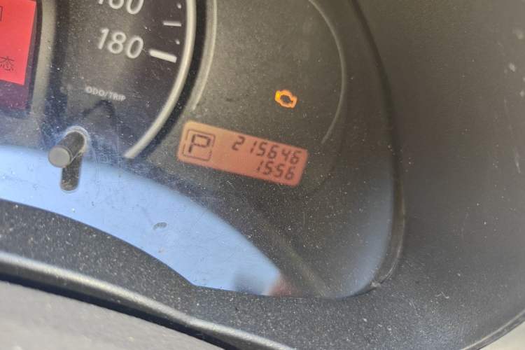 Used Nissan March 2010 1.5L Automatic Easy-Style Version Odometer Close Up