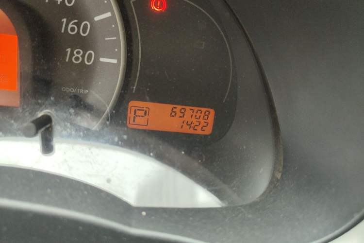Used Nissan March 2010 1.5L Automatic Easy-Style Version Odometer Close Up