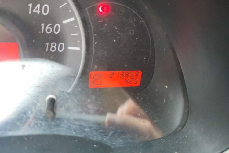 Used Nissan March 2010 1.5L Automatic Easy-Style Version Odometer Close Up