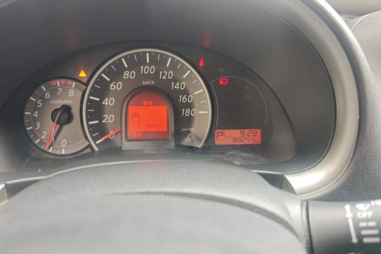 Used Nissan March 2015 1.5L Automatic Easy-Drive Edition Odometer Close Up