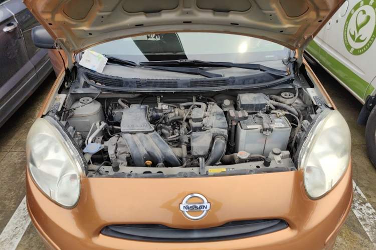Used Nissan March 2015 1.2L Manual Easy-Enjoy Version Engine Bay