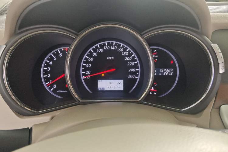 Used Nissan Murano 2011 3.5L CVT Odometer Close Up