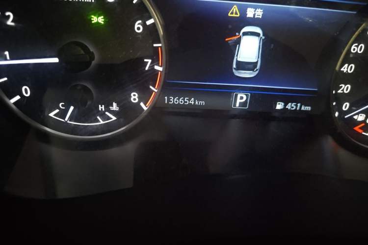 Used Nissan Murano 2015 2.5L XL NAVI Plus Two-Wheel Drive Smart Edition Odometer Close Up
