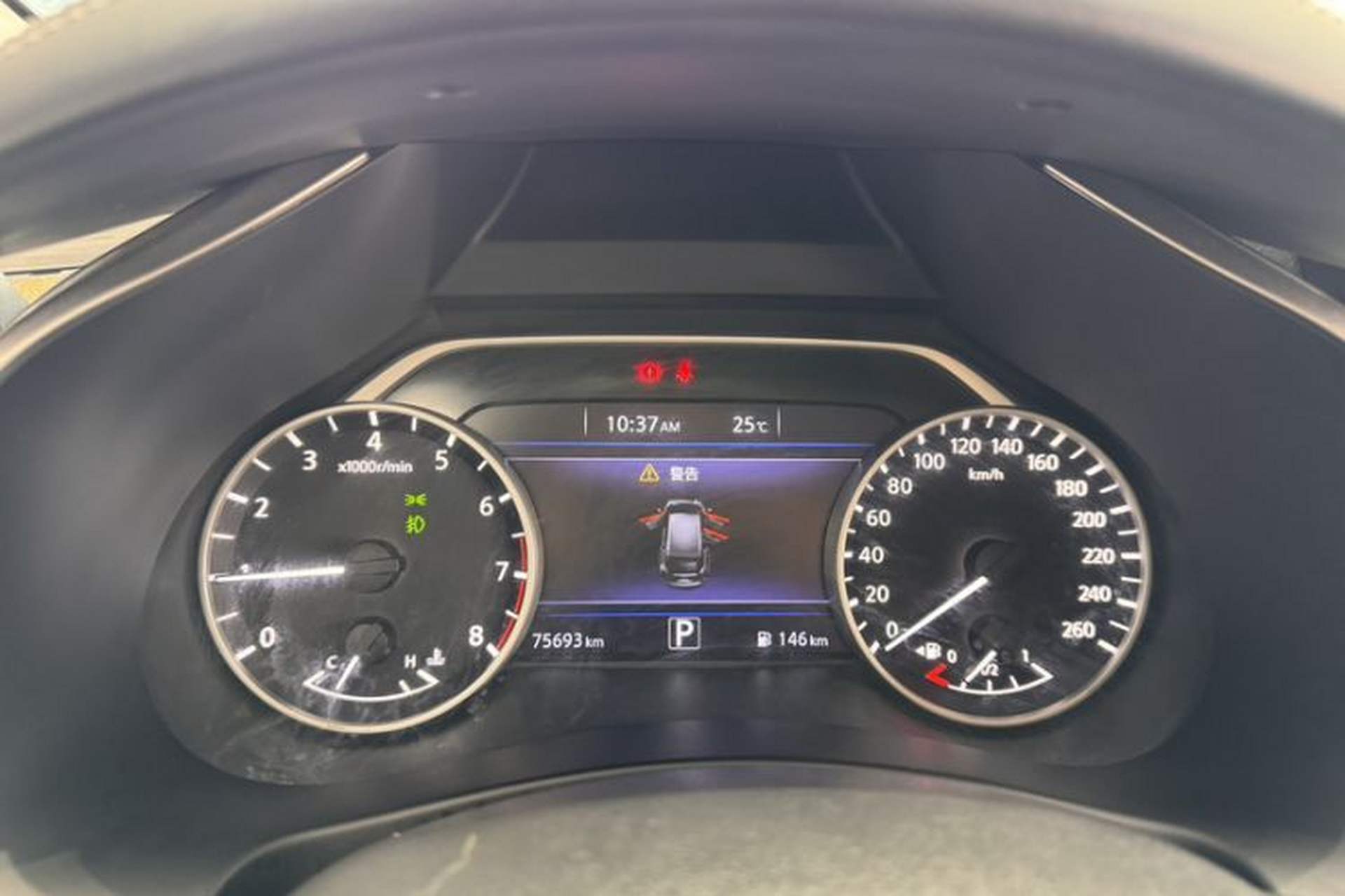 Used Nissan Murano 2017 2.5L XL Two-Wheel Drive Smart Edition Odometer Close Up