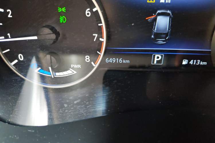 Used Nissan Murano 2017 2.5 S/C HEV XL Four-Wheel Drive Hybrid Prestige Edition Odometer Close Up