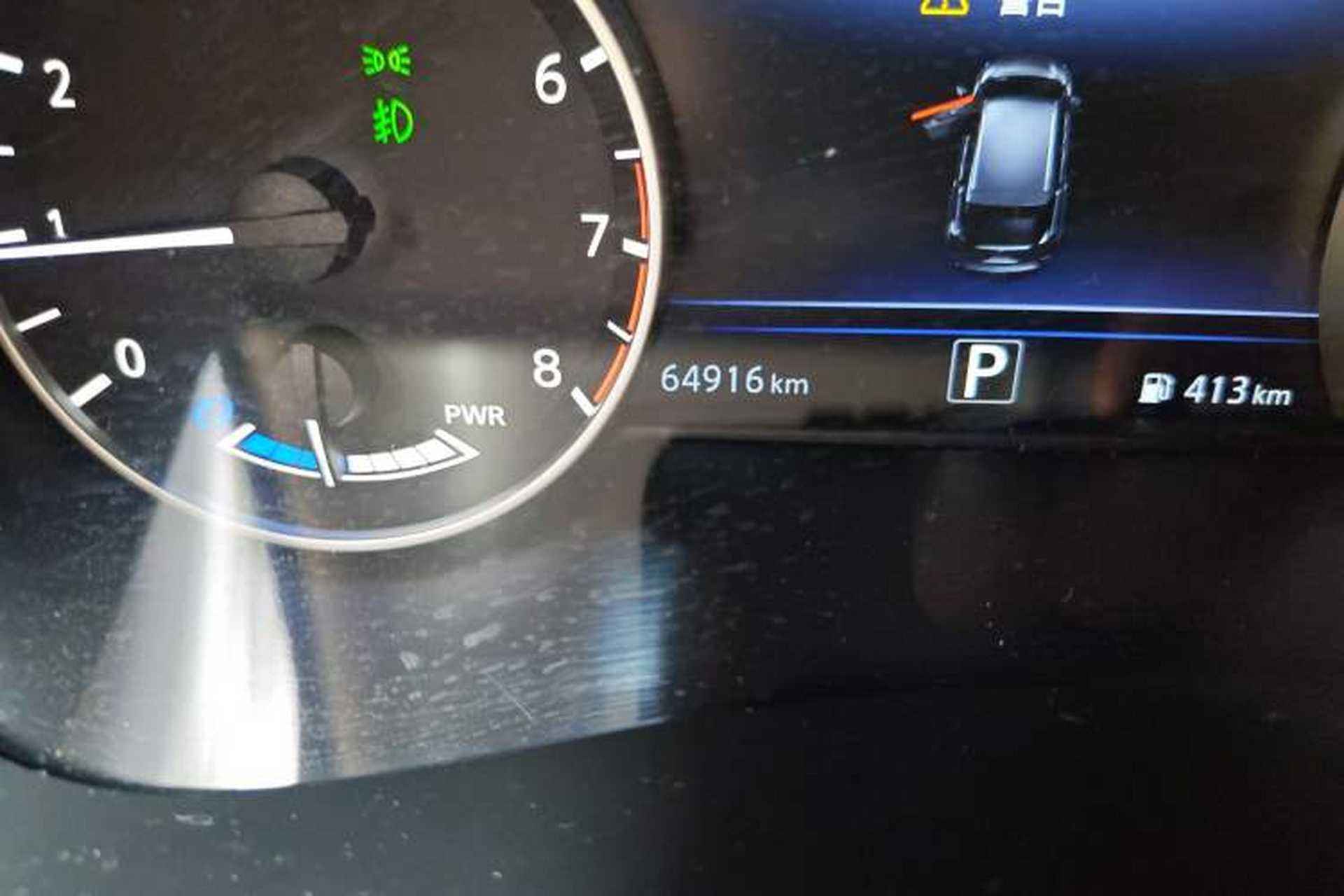 Used Nissan Murano 2017 2.5 S/C HEV XL Four-Wheel Drive Hybrid Prestige Edition Odometer Close Up